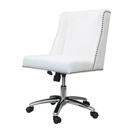 NORSTAR MI-Back Chair with Silver Nail Heads Chrome Gas Lift Base B586C-WV